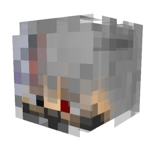 _Ferarow_ Minecraft avatar head, 3D render