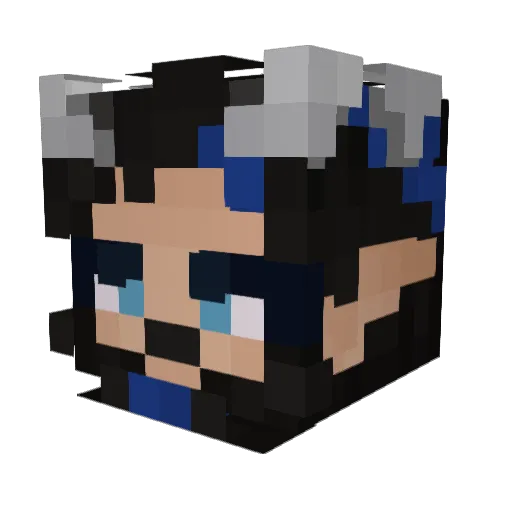 _Ferion_ Minecraft avatar head, 3D render