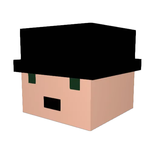 _Ferni__ Minecraft avatar head, 3D render