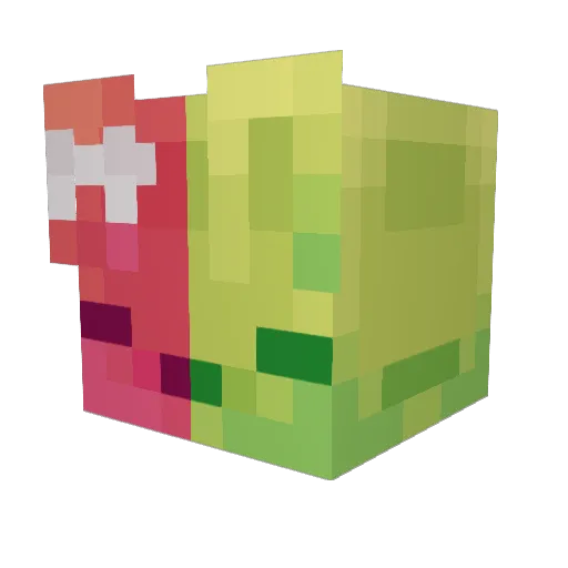 _Ficus Minecraft avatar head, 3D render