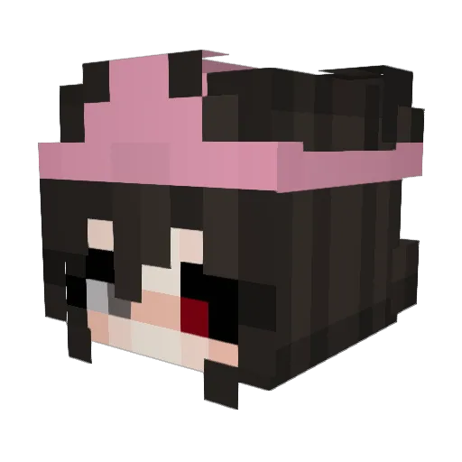 _Fiiat Minecraft avatar head, 3D render