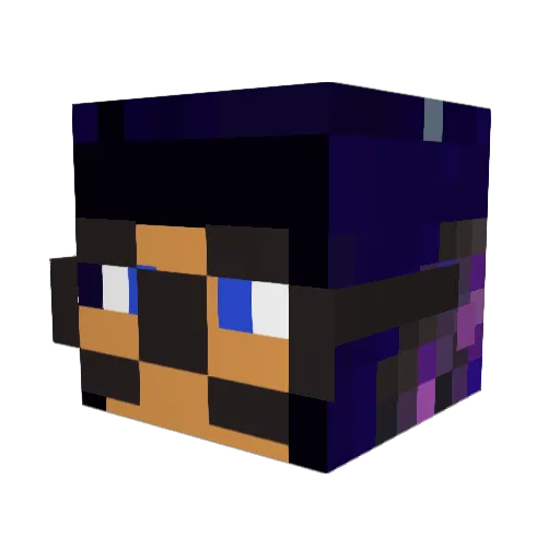 _Filda_ Minecraft avatar head, 3D render