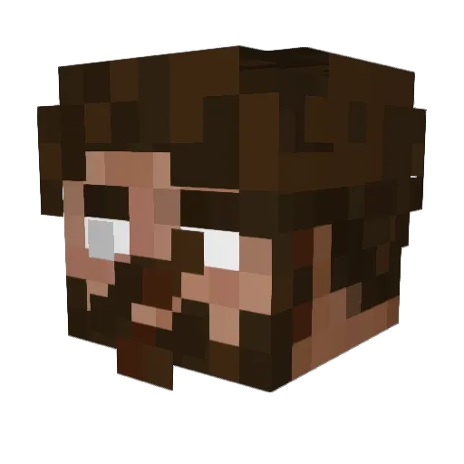 _Filmor_ Minecraft avatar head, 3D render