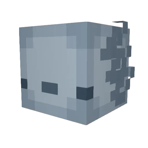 _Filpie_ Minecraft avatar head, 3D render