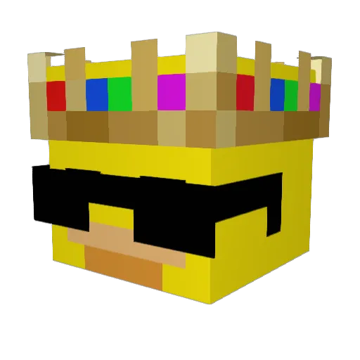 _Fingerz Minecraft avatar head, 3D render