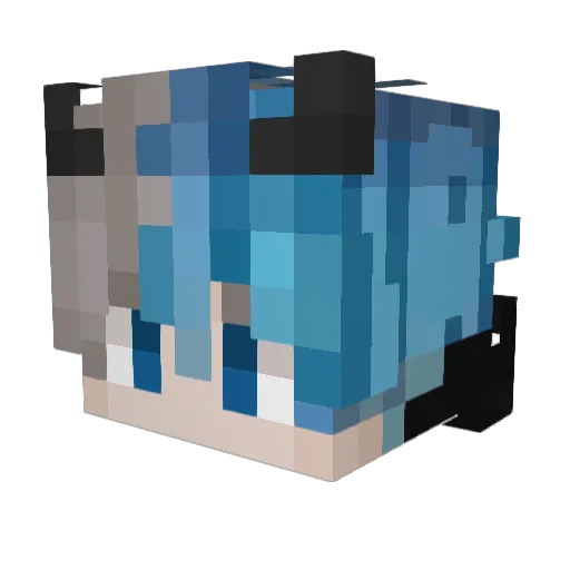 _FireZenZ_ Minecraft avatar head, 3D render