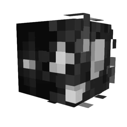 _Fischbrot_ Minecraft avatar head, 3D render