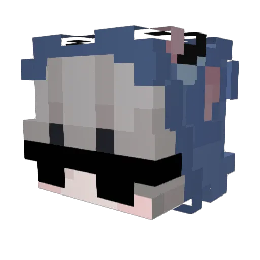 _FitZzTin Minecraft avatar head, 3D render