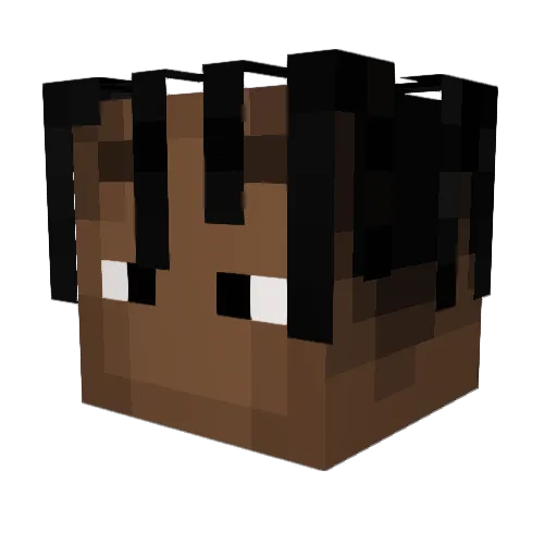 _Flash_02 Minecraft avatar head, 3D render