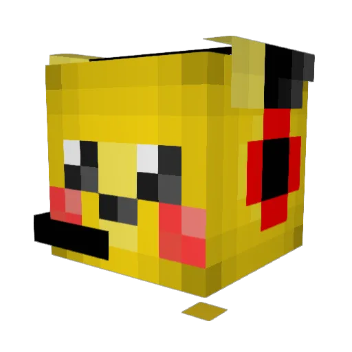 _Flash_Ok_ Minecraft avatar head, 3D render