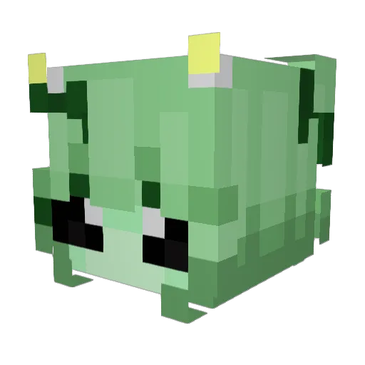 _Fleury Minecraft avatar head, 3D render