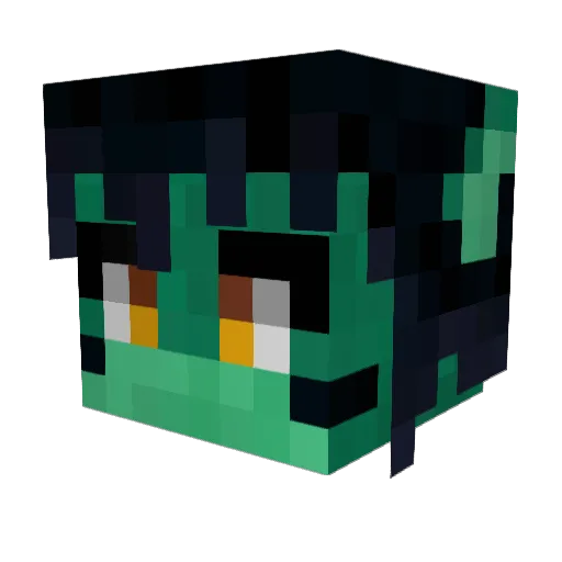 _Flinx_ Minecraft avatar head, 3D render