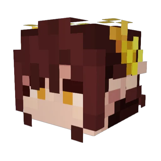 _Flosha_ Minecraft avatar head, 3D render