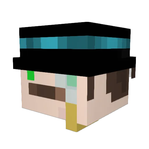 _Floud_ Minecraft avatar head, 3D render