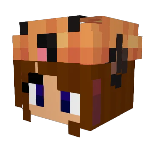 _FlyingPotatoes Minecraft avatar head, 3D render