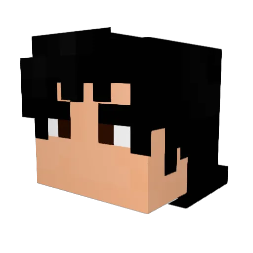 _Fodskiy_ Minecraft avatar head, 3D render