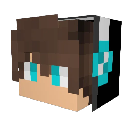 _Folt_ Minecraft avatar head, 3D render