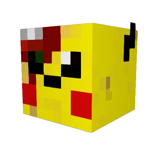 _Foo_Fighters_ Minecraft avatar head, 3D render