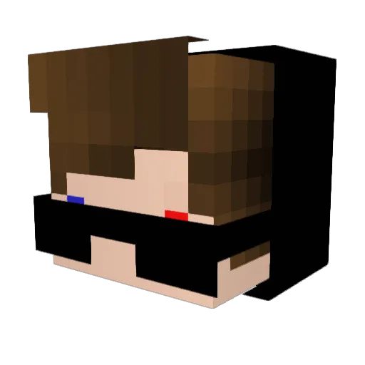 _Fortex_ Minecraft avatar head, 3D render