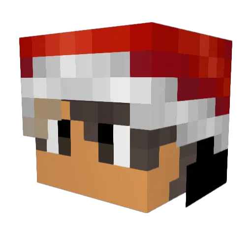 _Fostik_YT_ Minecraft avatar head, 3D render