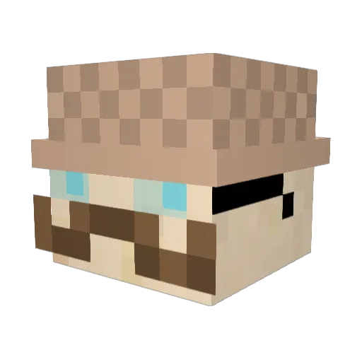 _Fouth_ Minecraft avatar head, 3D render