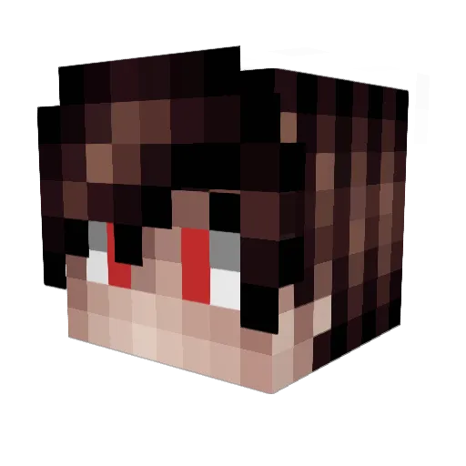 _Fr0stWire Minecraft avatar head, 3D render