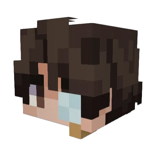 _Frabowskyy_ Minecraft avatar head, 3D render