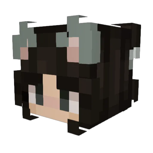 _Frae Minecraft avatar head, 3D render