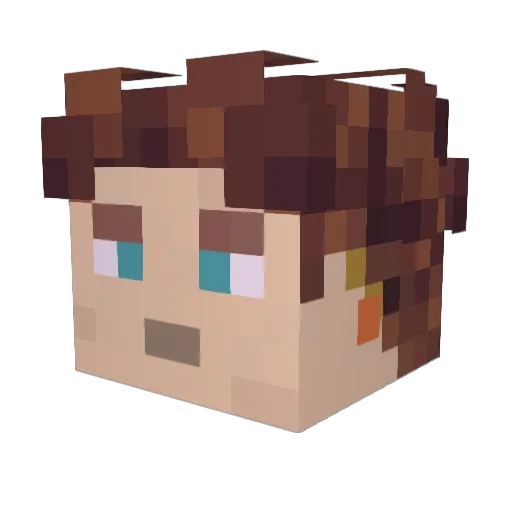 _Fraizer_ Minecraft avatar head, 3D render