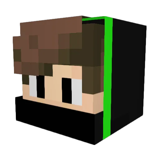 _Frameza1142 Minecraft avatar head, 3D render