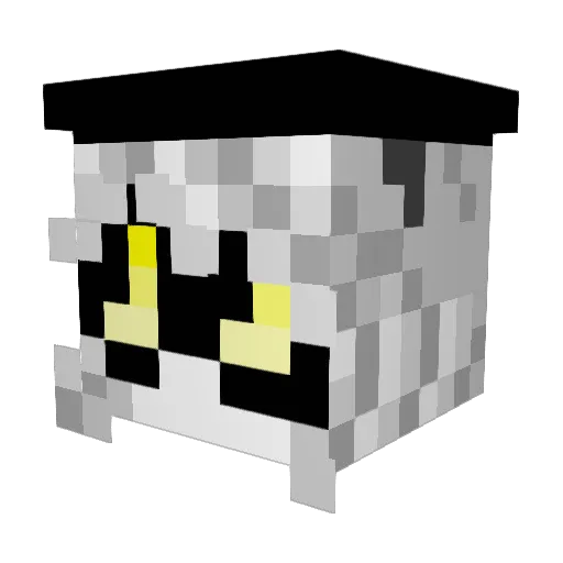 _Fransi_ Minecraft avatar head, 3D render
