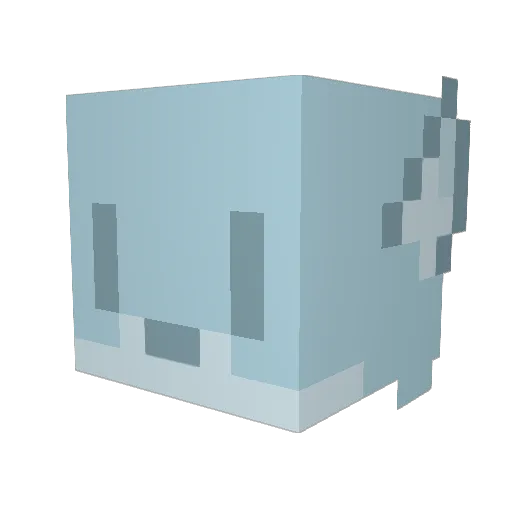 _FreeHK Minecraft avatar head, 3D render