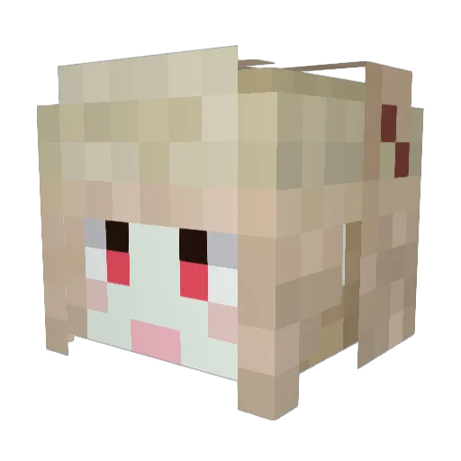 _FreshFruit_ Minecraft avatar head, 3D render
