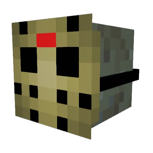 _FridayThe13th Minecraft avatar head, 3D render
