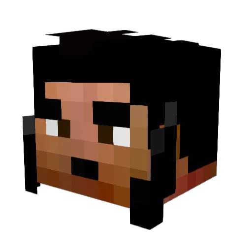 _Frix_ Minecraft avatar head, 3D render