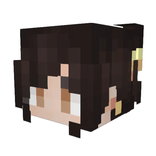 _FroggyFern_ Minecraft avatar head, 3D render