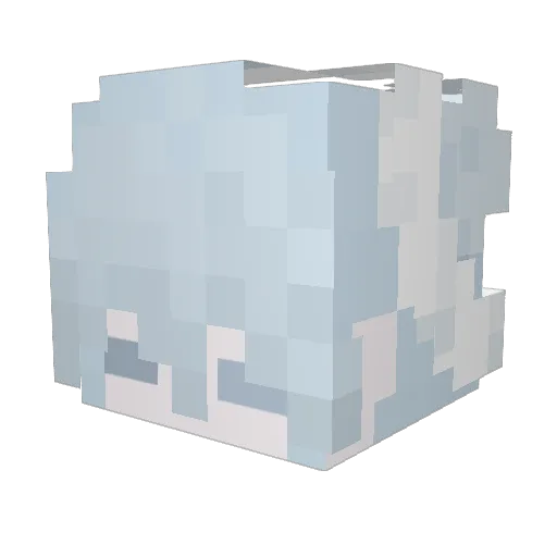 _Fromage Minecraft avatar head, 3D render
