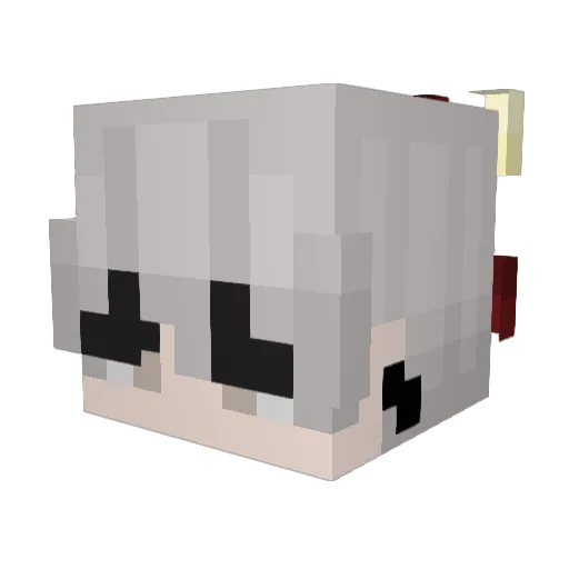 _Frost_W0lf_ Minecraft avatar head, 3D render