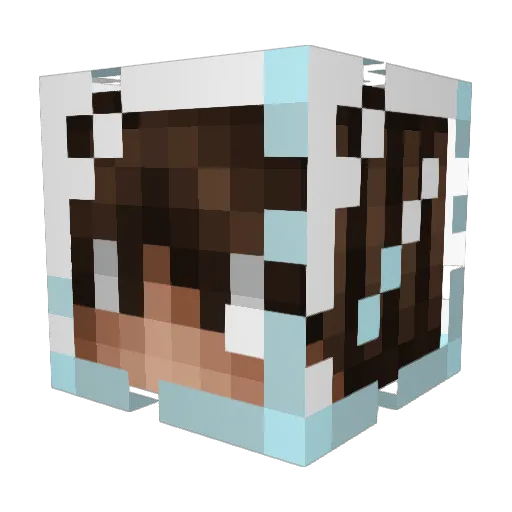 _FulKo_ Minecraft avatar head, 3D render