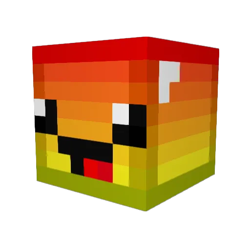 _FunnyFreddy_ Minecraft avatar head, 3D render