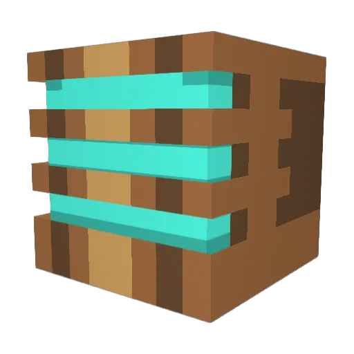 _FunnyOrange_ Minecraft avatar head, 3D render