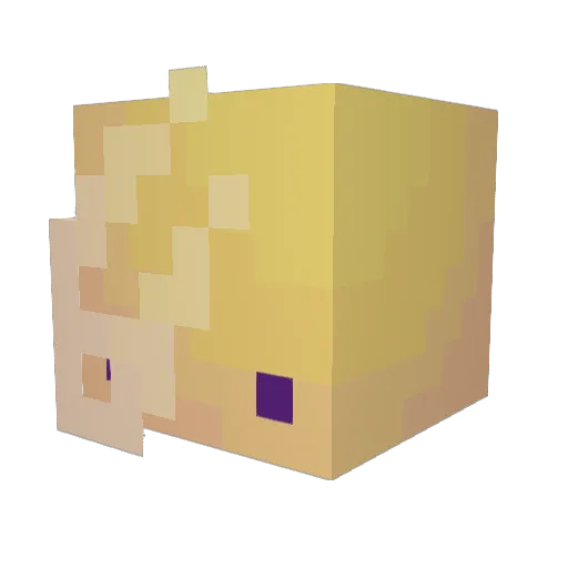 _Fylo_ Minecraft avatar head, 3D render