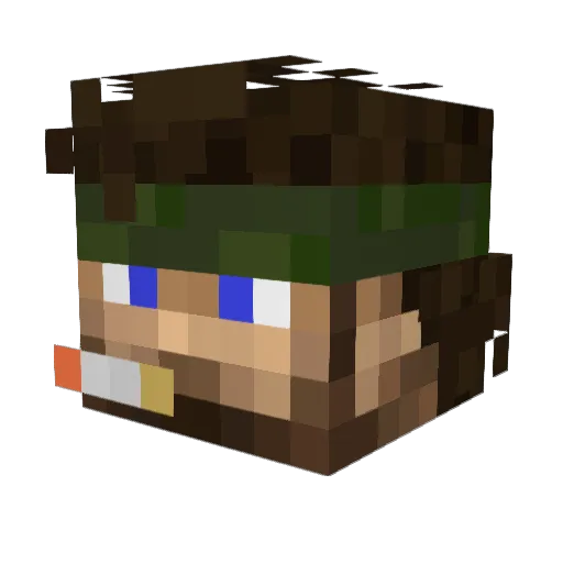 _Fyrus Minecraft avatar head, 3D render