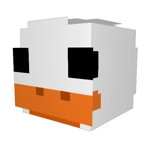 _GARRETTY_ Minecraft avatar head, 3D render