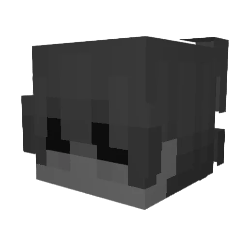 _GGM Minecraft avatar head, 3D render
