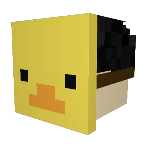 _GIFFLAR_ Minecraft avatar head, 3D render