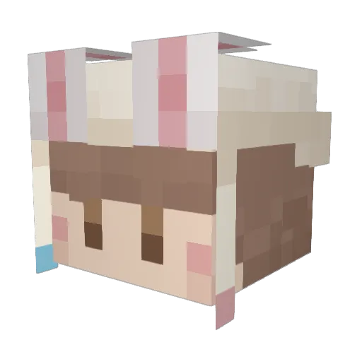 _GOOGOOCON_ Minecraft avatar head, 3D render