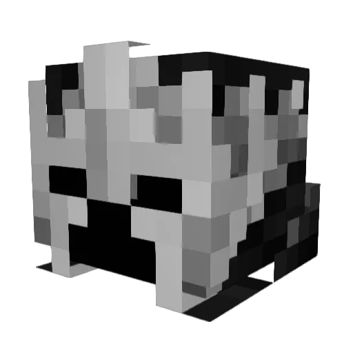 _GROMA_ Minecraft avatar head, 3D render