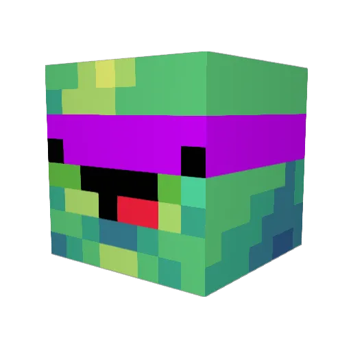 _GRUMPS_ Minecraft avatar head, 3D render