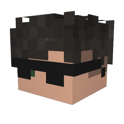 _GReYL1_ Minecraft avatar head, 3D render